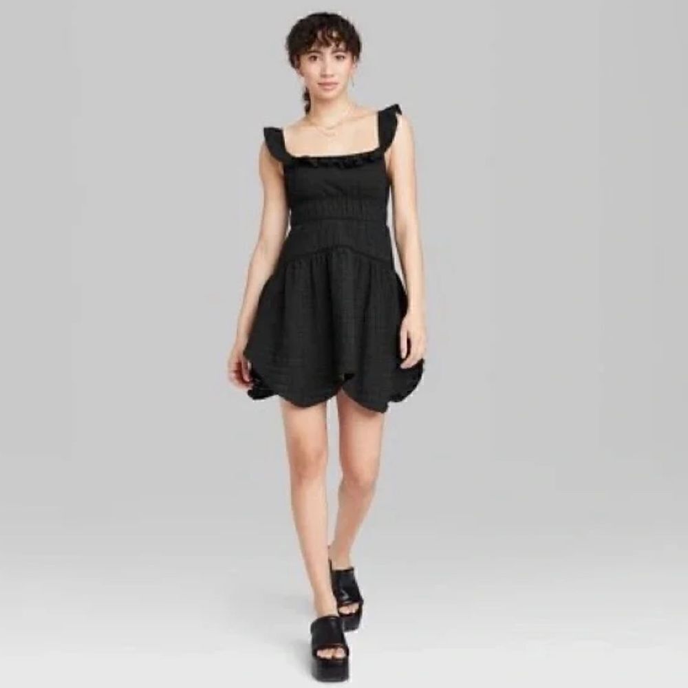 Wild Fable NWT Ruffle Tiered Skater Dress Off Shoulder medium